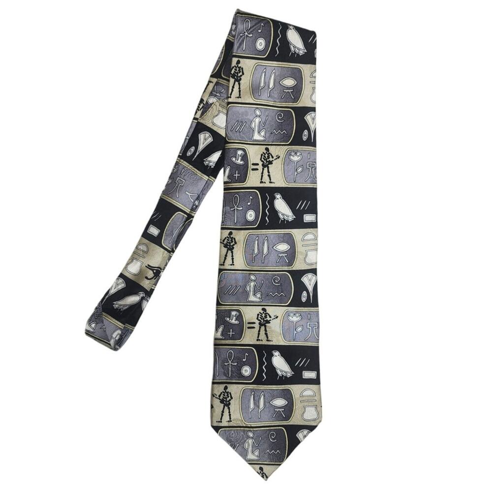 Grateful Dead Men's Novelty Necktie Egypt '78 Second Set USA Silk Vintage Tie